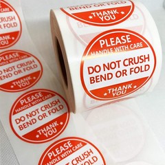 Do Not Crush Bend or Fold Shipping Handling Labels,Shipping Warning Stickers