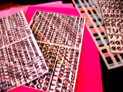 Lot ABC Confections, Toppings, 10×12, Pink & Brown Paper, & 2 Mini ABC’s