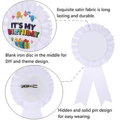 12 PCS Green Blank Award Ribbon Winner Medal Rosette 15.5x8cm 6×3 Inch Sport