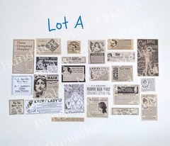 BEAUTY 24pc LOT A Junk Journal Ephemera Paper Pack Vintage Ads Collage Art