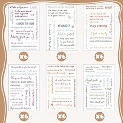 48 Sheets Inspirational Quotes Planner Stickers Small Talk for Journaling