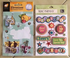 Mixed Lot American Traditional Designs/K & Co 3D Sticker FX Celebration Stickers