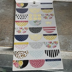 The Paper Studio Floral Planner Stickers Petals + Blooms 8 Sheets, 339 pcs New
