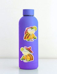 Margaritas and Tacos Die Cut Vinyl Stickers Set Scrapbooking Laptop Water Bottle
