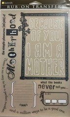 LOT OF 2 SETS DAISY D’S RUB-ON TRANSFERS IMAGES MOTHERHOOD FRAME MOTHER