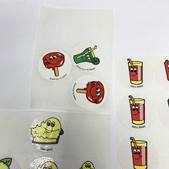 Lot 22 Vintage CTP Scratch & Sniff Lemon & Fruit Punch Matte Sniffys 1980s