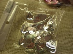 18mm HEART RHINESTONE ACRYLIC FLATBACK RED PINK CLEAR