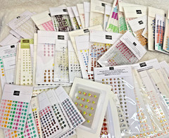 Stampin’ Up! Jewels Pearls Rhinestones Sticker Adhesive Embellishments You Pick