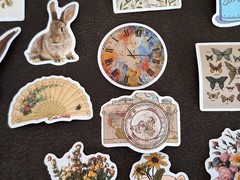 100 Pc Vintage Retro Cottagecore Stickers Colorful New