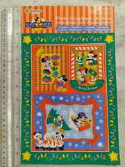 Vintage Sandylion Photo Scrapbook Stickers Mickey Mouse Minnie Mouse Christmas