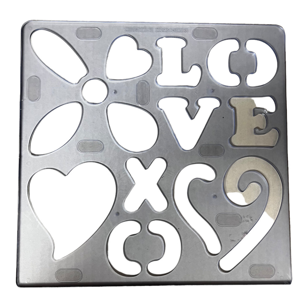 Creative Memories Love Pattern and Template Creative Cuts Collections Doodling