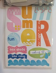 Summer Vacation Beach Pool Scrapbooking Stickers Value Pack By Soft Spoken