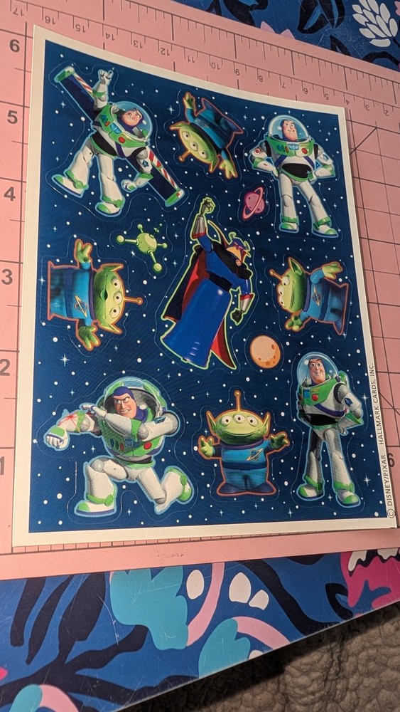 Vintage Hallmark Stickers Toy Story And Beyond Buzz Lightyear 1 Sheet