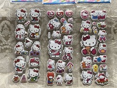 Retro Vintage Look Hello Kitty 3D Bubble Puffy Stickers 3 sets (#29)