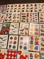 Vintage 1970s-90s Lot Of 30+ Stickers Mixed Brands – Dennison – And More !!