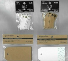 BLANK TAGS FOR PAPERCRAFTING,GROUP OF FOUR ,NEW.