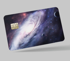 GALAXY , 2 pc credit card skin & DEBIT CARD,TROLLEY & GYM