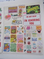 Whimsical Statement Vintage Sticker Assortment