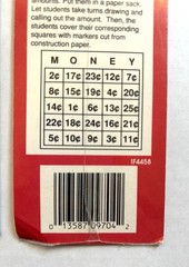 2 Packs Brand New Sealed Instructional Fair Money Heads And Tails Stickers