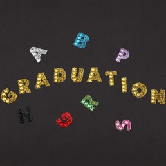 8 Colors Glitter Alphabet Letter Stickers for Grad Cap and Handicraft Art, Gl…