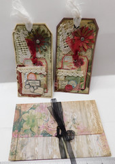 Junk Journal Ephemera Tag Set Handmade Journals Scrapbooking Diary Vtg Style D