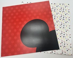 Scrapbook Customs Themed Paper and 12 inches by 12 inches, Multicolor