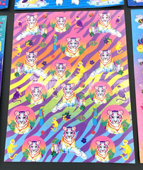 Lisa Frank Stickers Lot 6 Sheets S362 S363 S365 S366 S367 S369 Full Sheets