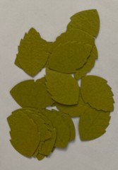 GREEN MID ROSE LEAF Die-cut Embellishment(20pc)Jolee’s•Flower•Garden•Long Stem