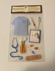 Recollections Nurse Stickers, 3D, Great for Scrapbooking