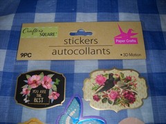 Crafters Square/ASSORTED-Puffy tile,boder,gems (2)18 pc + 21pc + 9pc 3d Motion