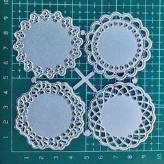 Metal Cutting Dies Set Carbon Steel 4 Patterns DIY Craft Card Making Tools