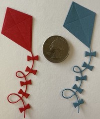WINNIE THE POOH Die-Cut Embellishments(6pc)Cloud•Flying Kite•Disney•Card Making•