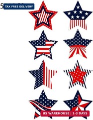 500 Pcs 4Th of July Patriotic Stickers 1.5Inch American Flag Sticker USA Fourth