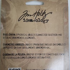 Tim Holtz Idea-ology Ball Chain Metal Scrapbooking Embellishments
