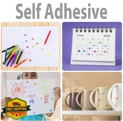Lrogoe 1/2″ Dot Stickers 10 Colors