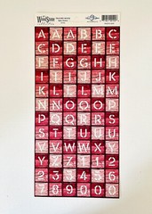 Cloud 9 Designs The WoodStone Collection Alpha Stickers