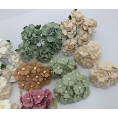 140 Mixed Pantone Roses Wedding Scrapbooking Craft Paper Flower (TH-140/QA5)