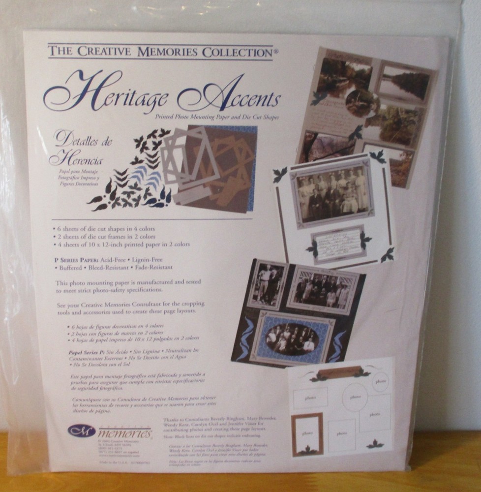 Creative Memory Combination Packs & Photo Mounting Sleeves 10×12
