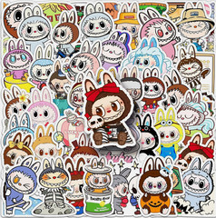 LOT OF 10 PCs Random LABUBU friends cartoon character monster devil decals USA