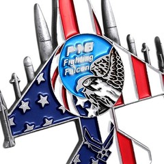 United States Air Force Challenge Coin F16 Military Coin for Airman
