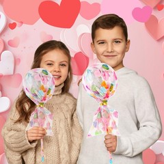 24 Pack Giant Lollipop Party Favors for Kids, School Exchange Gifts