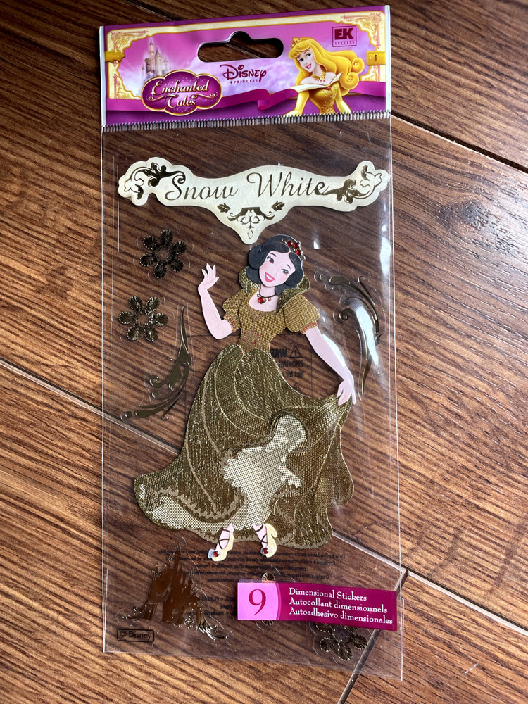 DISNEY PRINCESS Golden Enchanted Tales Scrapbook Stickers by EK Success
