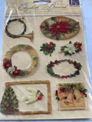 ELIZABETH BROWND STICKERS HOLIDAY FRAMES AND TAGS TRULY YOURS SOFT ACRYLIC