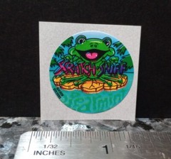 Vintage Stickers Spearmint Scratch And Sniff Sticker GREAT SCENT Slicker Sticker