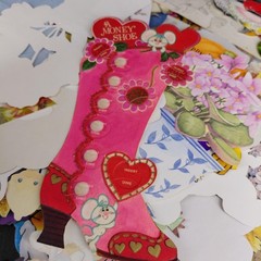 Ephemera Cutouts Greeting Card Fronts Lot Scrapbook Junk Journal Multi Color
