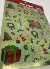 Christmas Holiday House laser stickers Nutcracker shiny 50 count