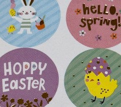 HAPPY EASTER STICKERS✨🌼✨💖✨🐣✨💜✨🌈 ✨🩵✨🐰✨💚✨6” X 4”✨HELLO SPRING!✨BEAUTIFUL💫
