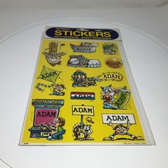 ADAM – Vintage 80s Celebrity Stickers Self-Adhesive/Removable by Mark I
