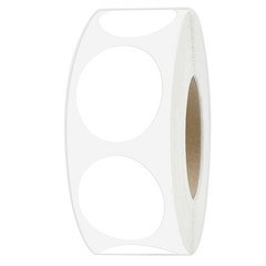 PARLAIM 1 White Round Color Coding Circle Dot Labels on a Roll, 1000 Stickers…