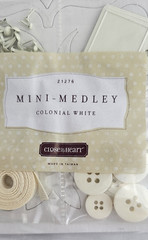Close To My Heart Mini-Medley Colonial White Z1276 Embellishment Kit – New